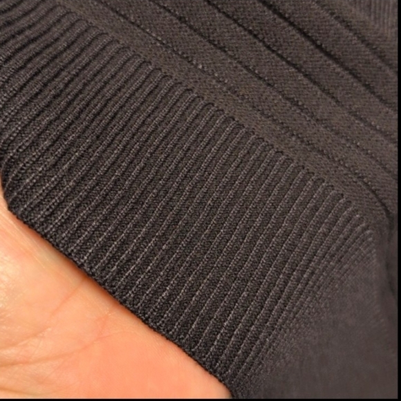 Cable & Gauge Set Of 2 Open Cardigan Sweaters Black and Brown XL - Picture 10 of 14